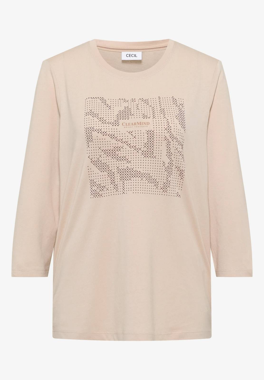 CECIL FP-T-Shirt mit klarem Verstand Damen beige