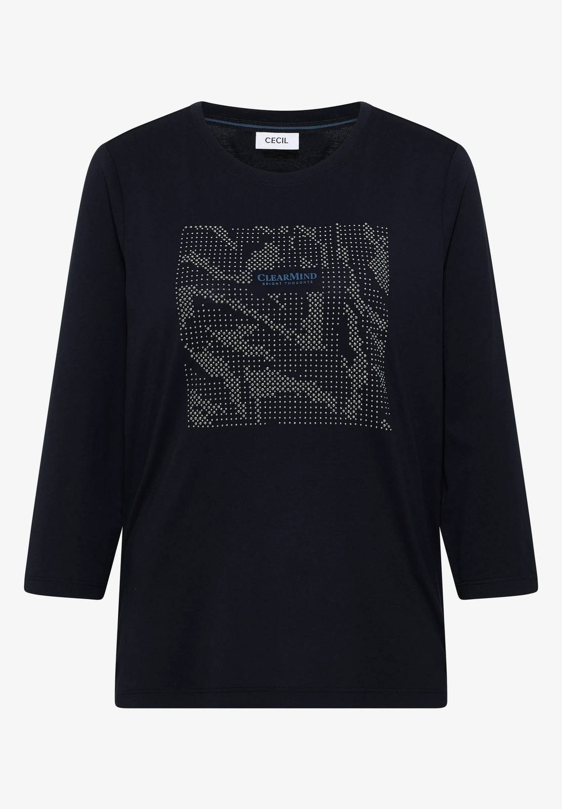 CECIL FP-T-Shirt mit klarem Verstand Damen blau