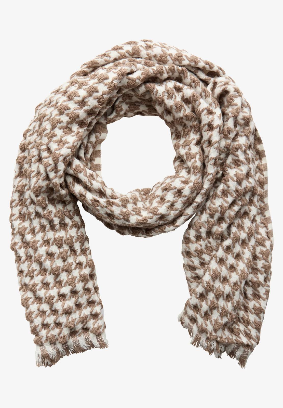 STREET ONE bulle pied-de-poule long Femme marron
