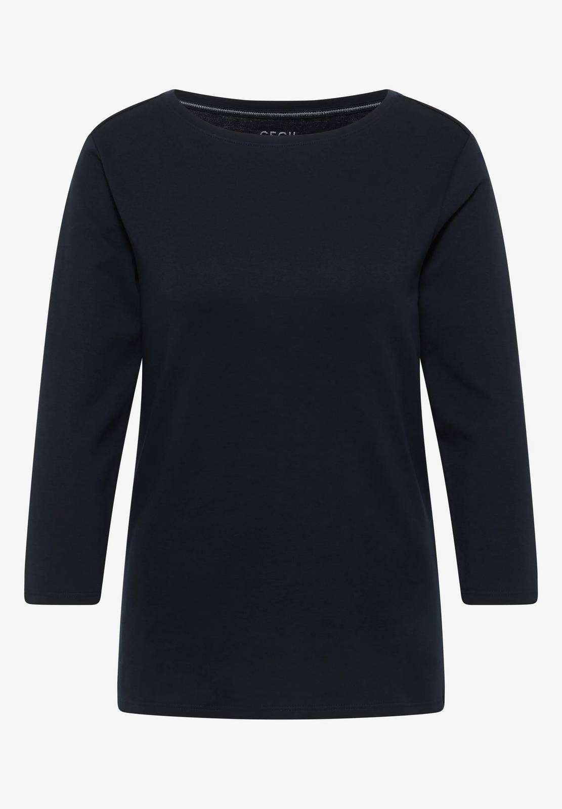 CECIL Basic Boatneck Damen blau