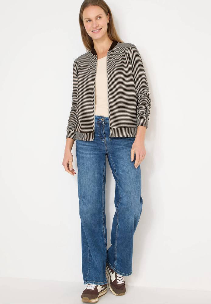 Cecil Giacca Blouson Donna Con Zip - Colletto Alto E Tasche A Toppa - Morbido Mix Viscosa