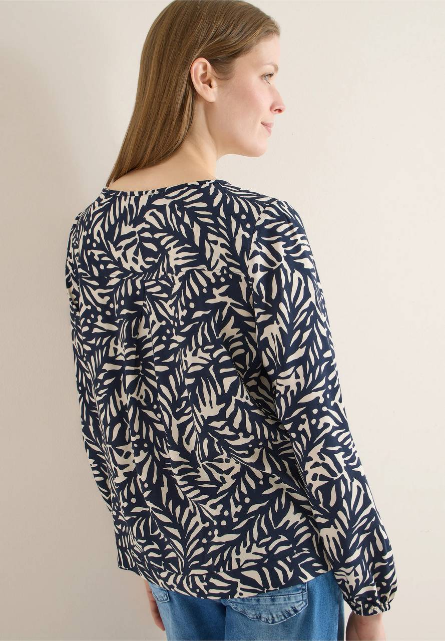 CECIL Blouse imprimée à nœuds Femme bleu Photo 4