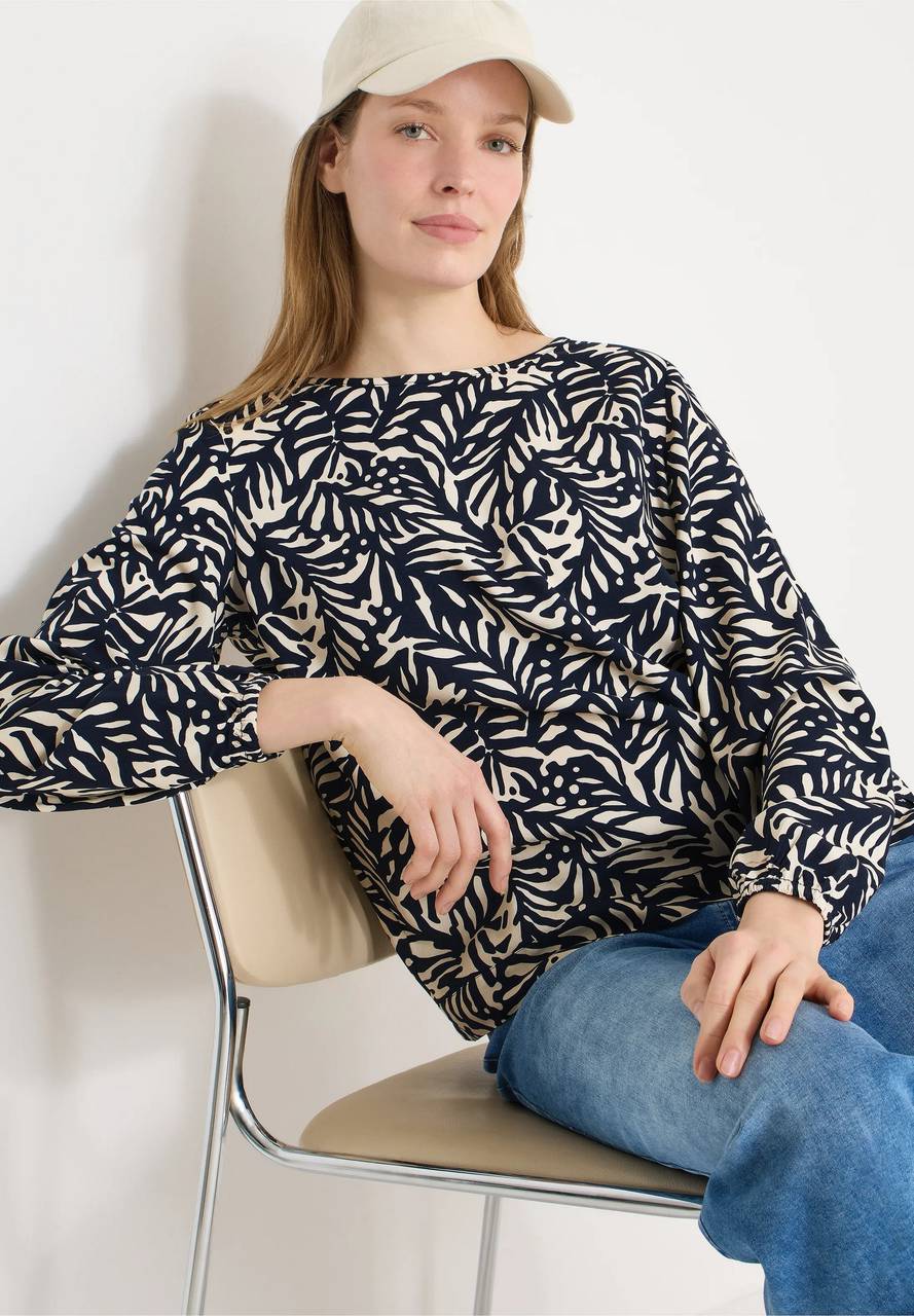 CECIL Blouse imprimée à nœuds Femme bleu Photo 5
