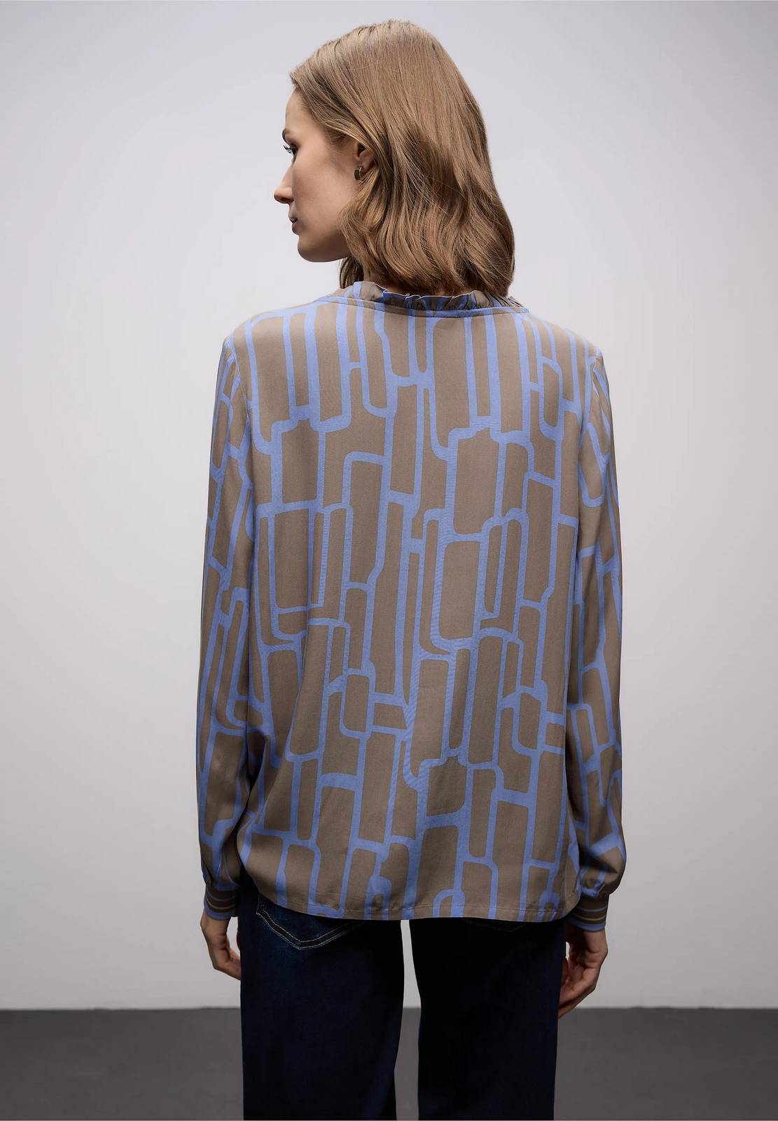 STREET ONE Chemisier tunique Femme bleu Photo 3