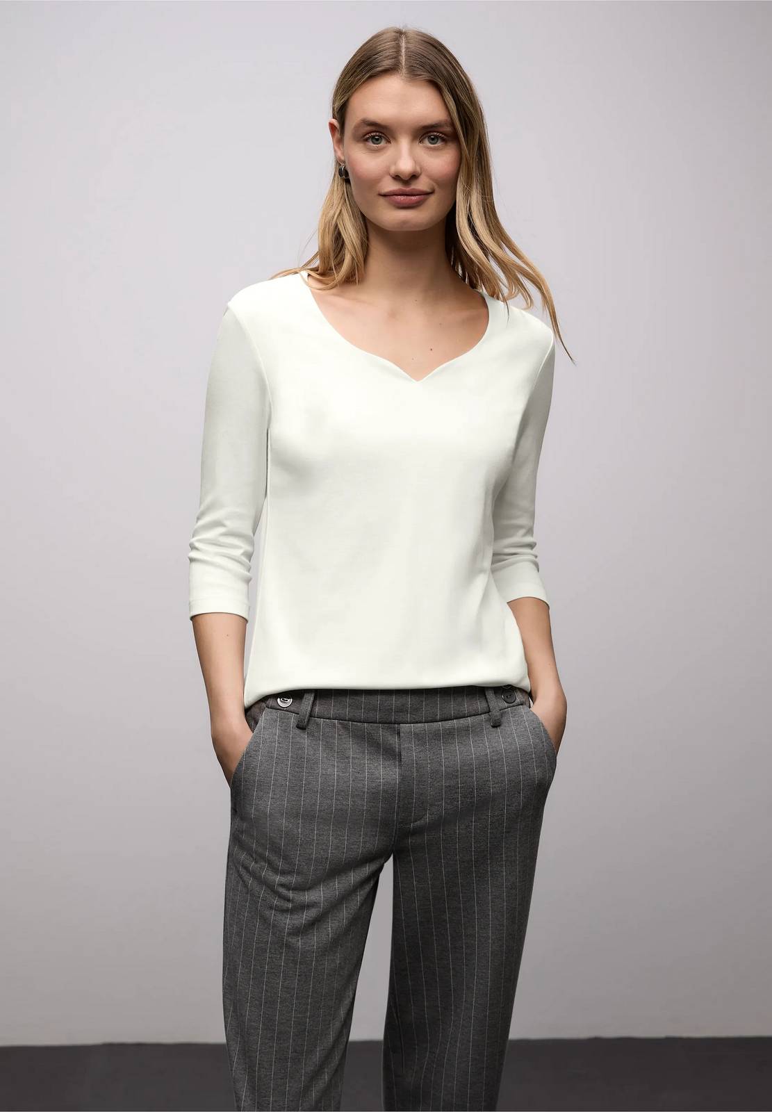 STREET ONE Style Herzausschnitt ada Damen weiß Foto 2