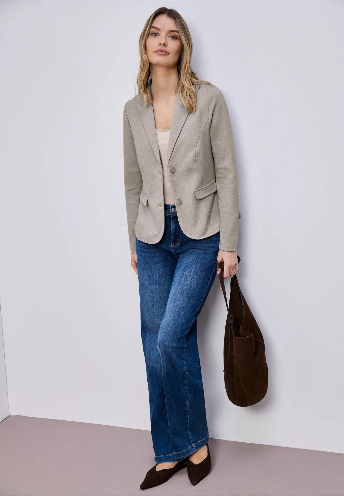 STREET ONE Blazer de base Femme marron Photo 5