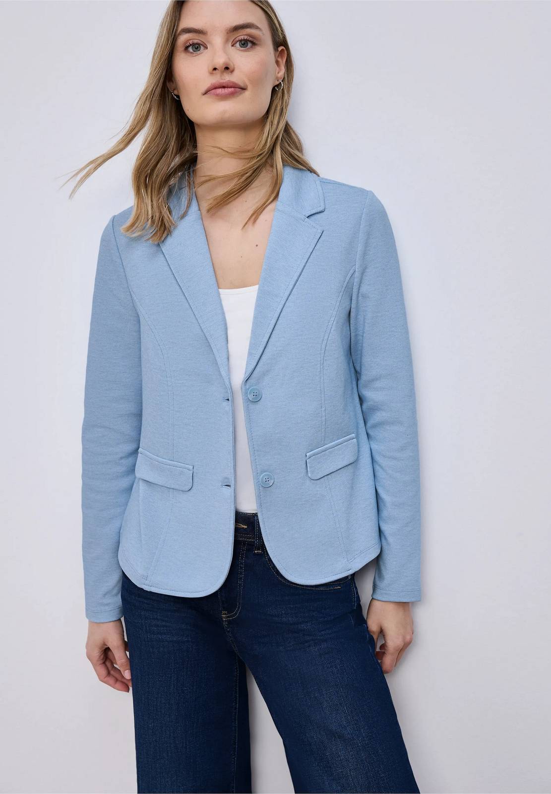 STREET ONE Blazer de base Femme bleu Photo 2