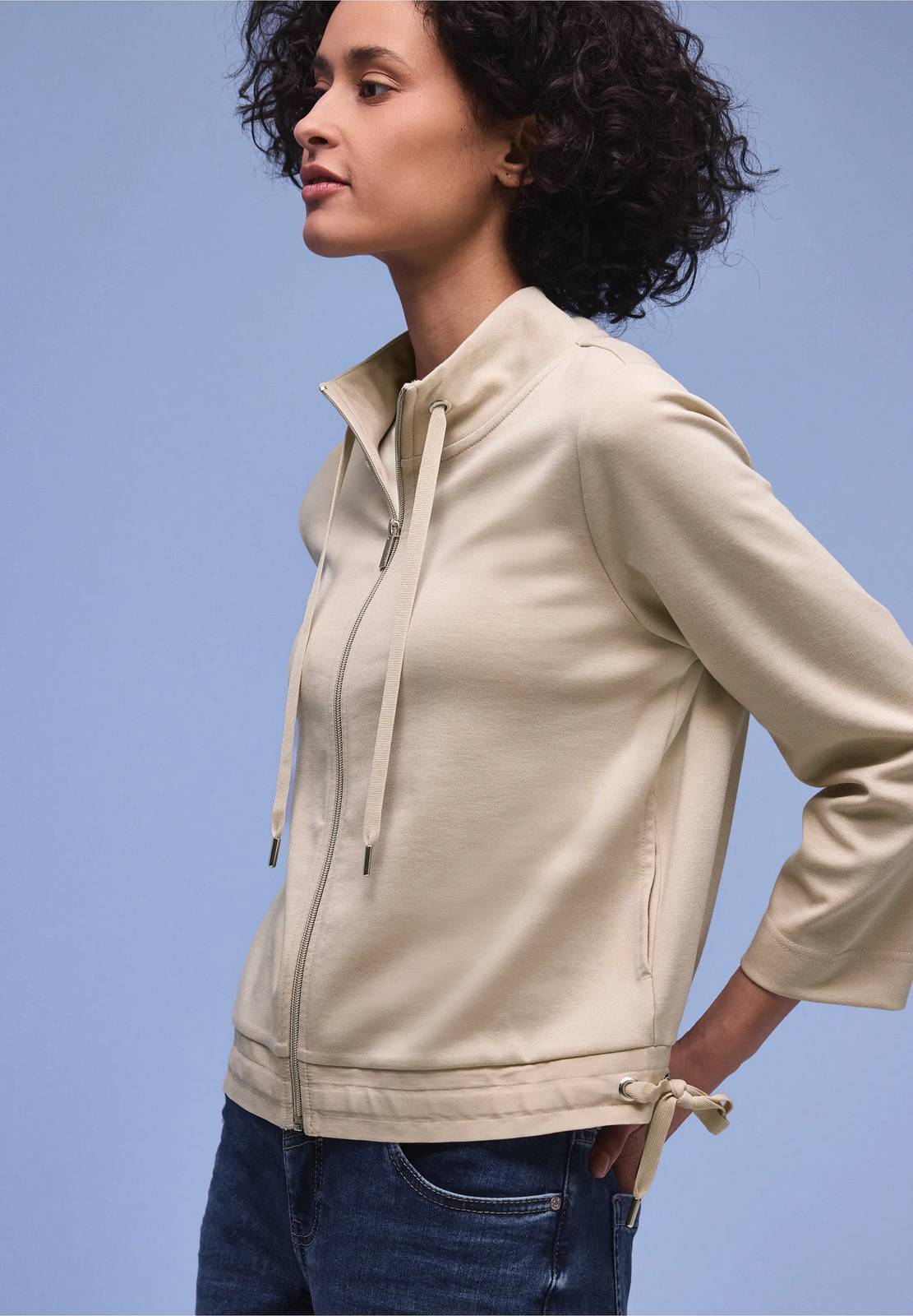 STREET ONE Veste zippée Femme beige Photo 5