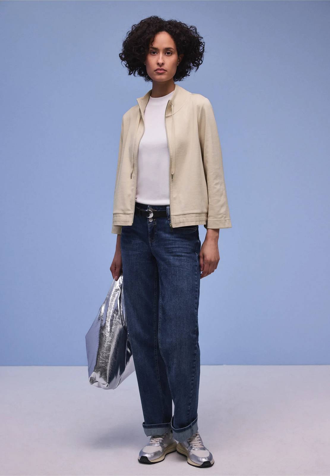STREET ONE Veste zippée Femme beige Photo 3