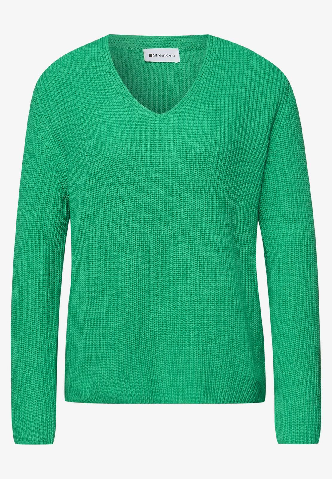 STREET ONE V-neck sweater Donna verde Foto 1