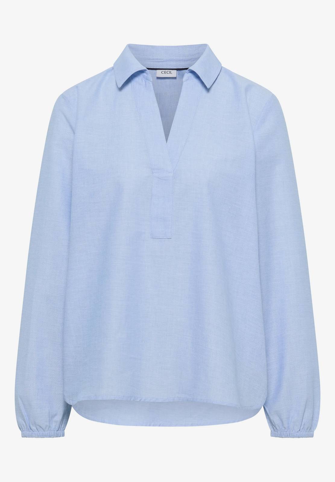 CECIL Chemisier en chambray Femme bleu