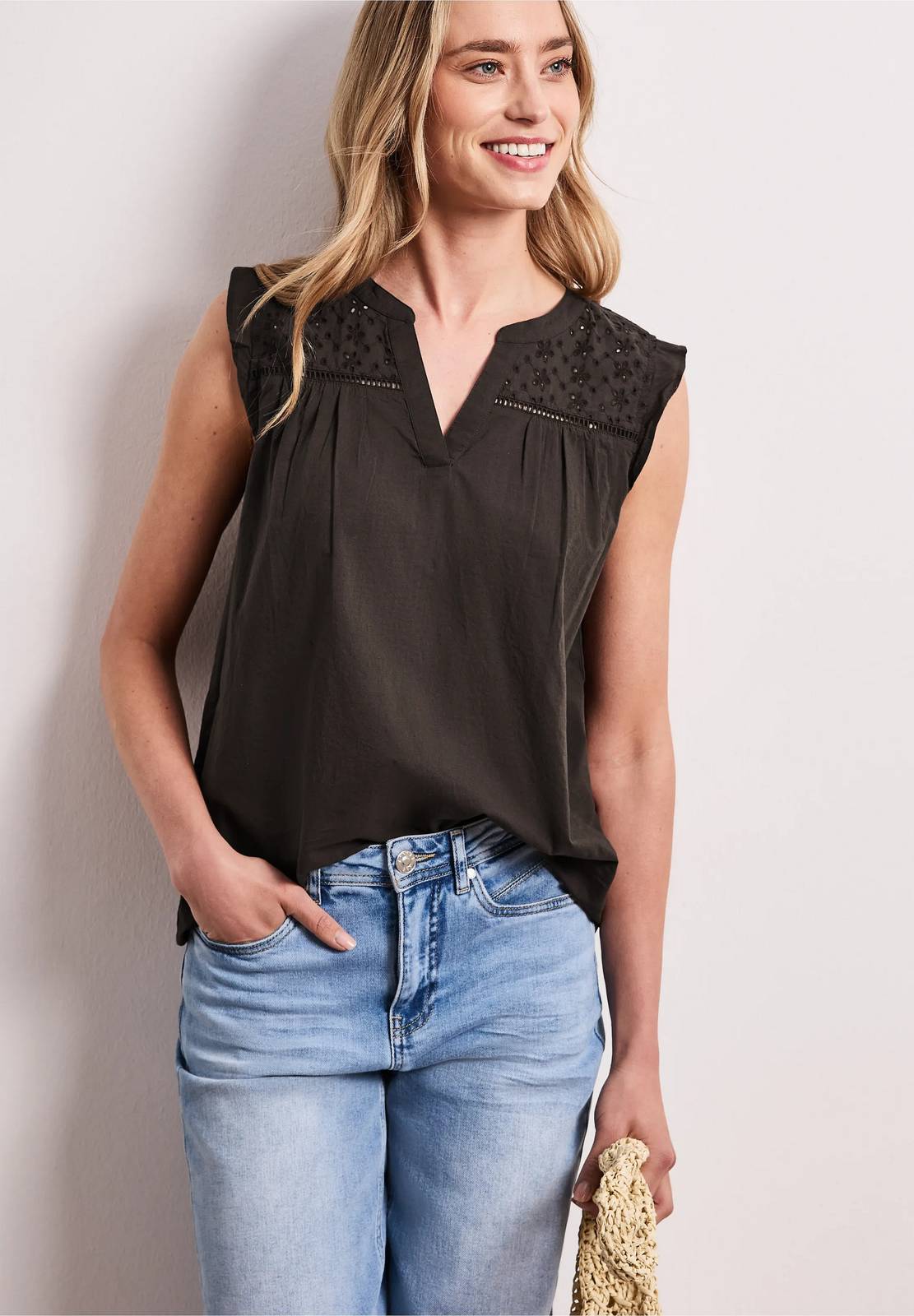 STREET ONE Shiffley Blouse Woman brown Photo 2