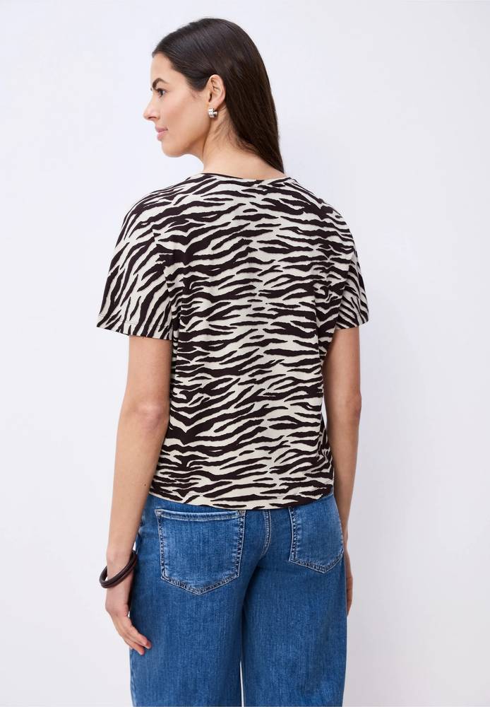 STREET ONE T-Shirt 'Crista' in Dunkelgrün | ABOUT YOU