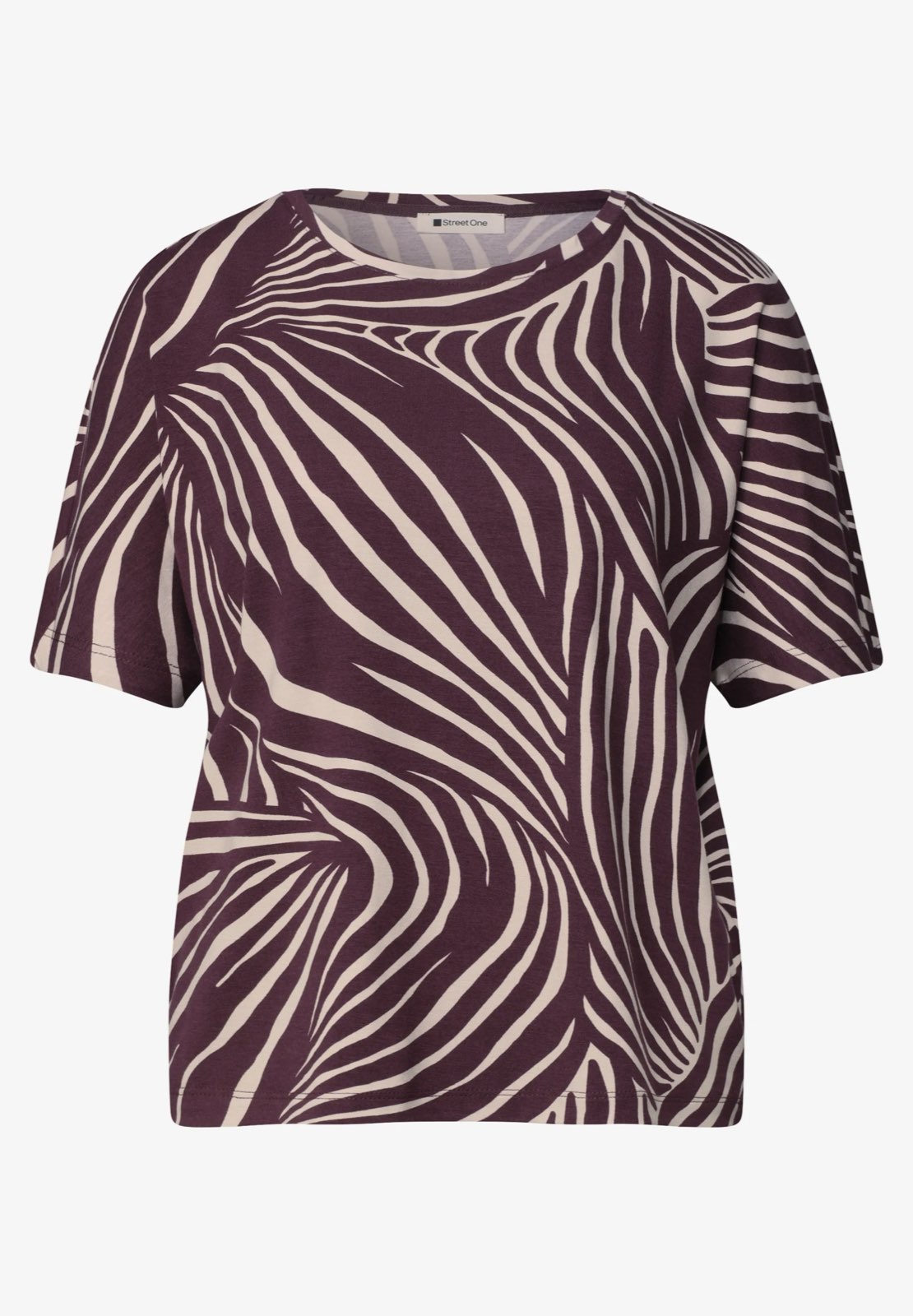 STREET ONE New Stylr Crista bedruckt Damen bordeaux