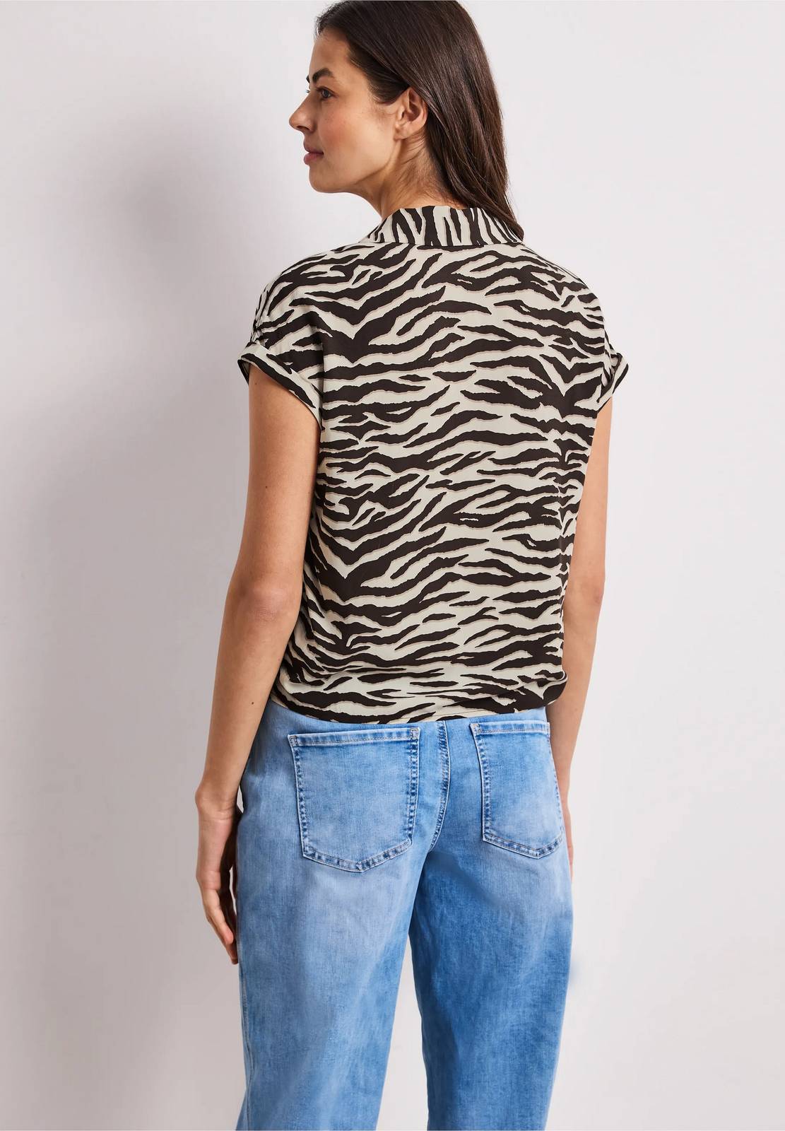 STREET ONE Buttoned Blouse Woman brown Photo 4