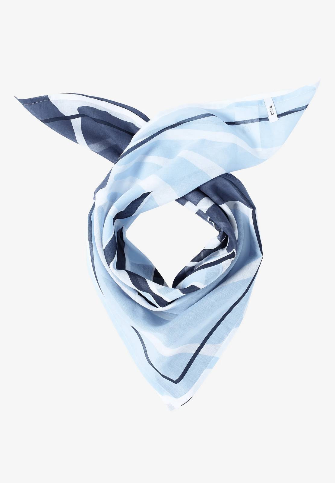 CECIL Bandana imprimé Femme bleu