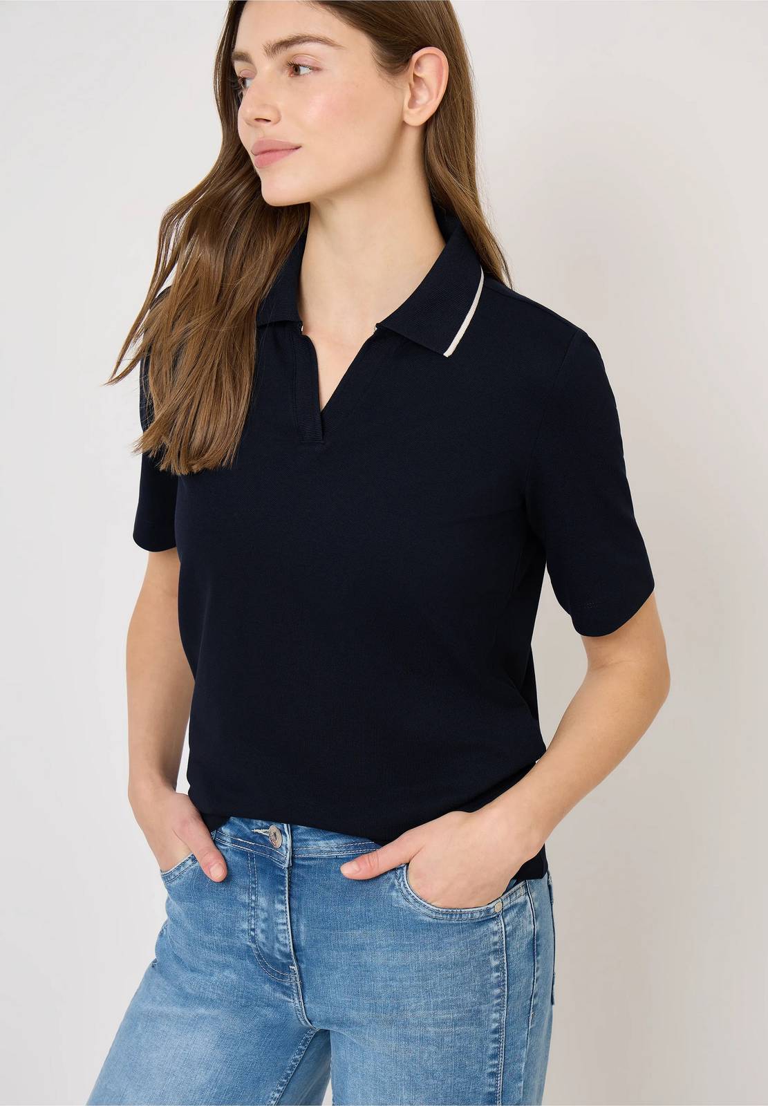 CECIL Piquet polo Femme bleu Photo 2