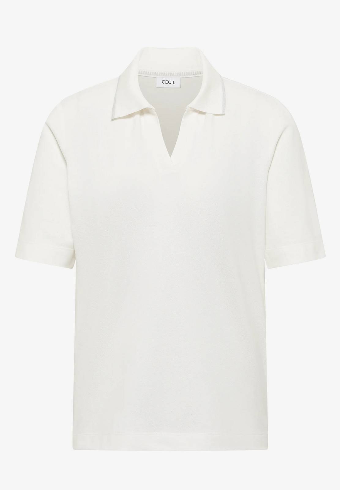 CECIL Piquet polo Femme blanc