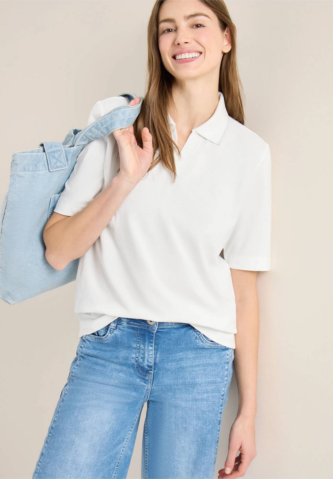 CECIL Piquet polo Femme blanc Photo 2