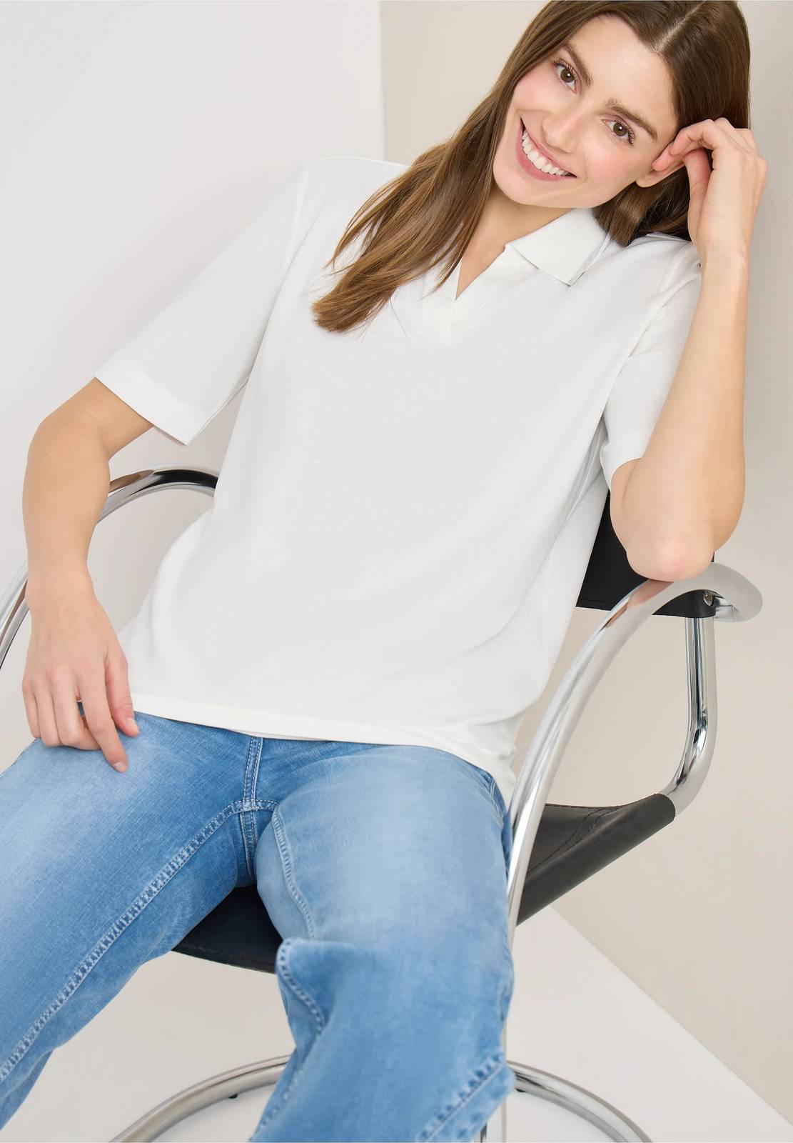 CECIL Piquet polo Femme blanc Photo 3