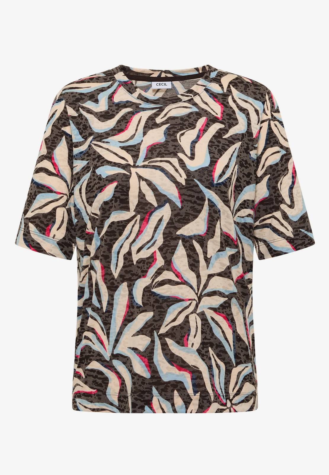 CECIL Burnout Shirt Damen braun