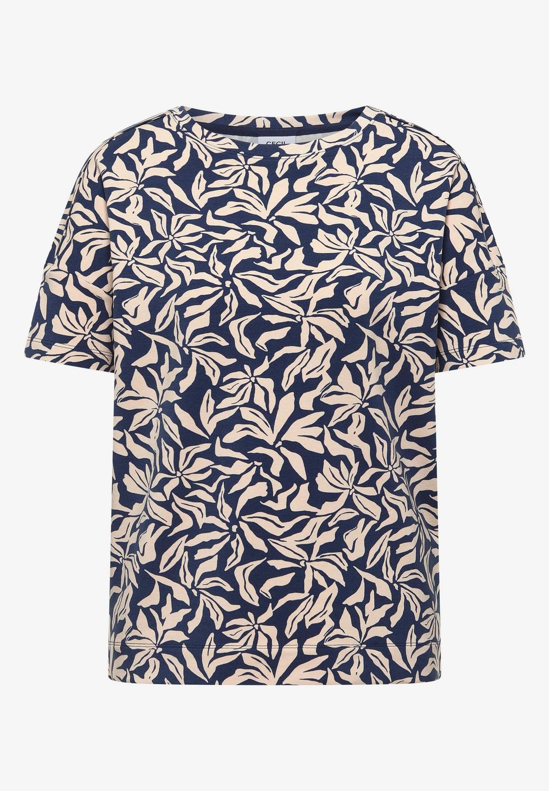 CECIL chemise à épaulettes Femme bleu