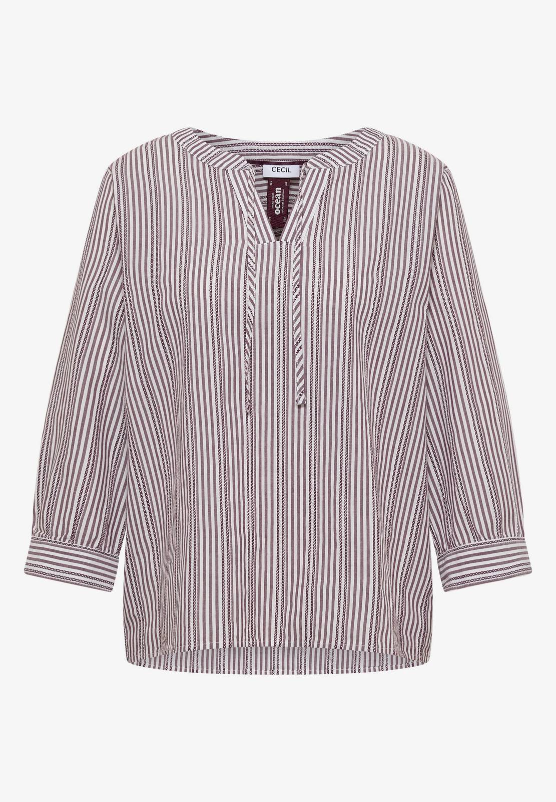 CECIL blouse structurée à rayures Femme rouge