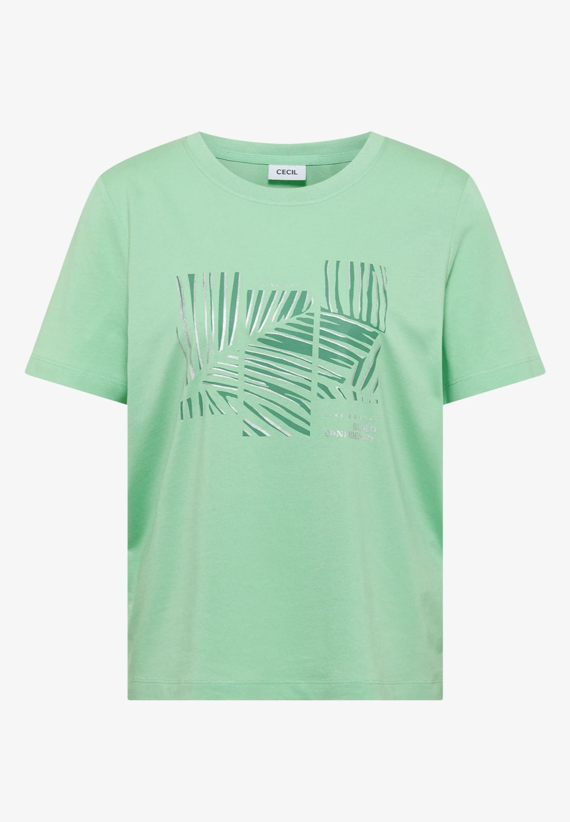 CECIL Blätter FP-T-Shirt Damen grün