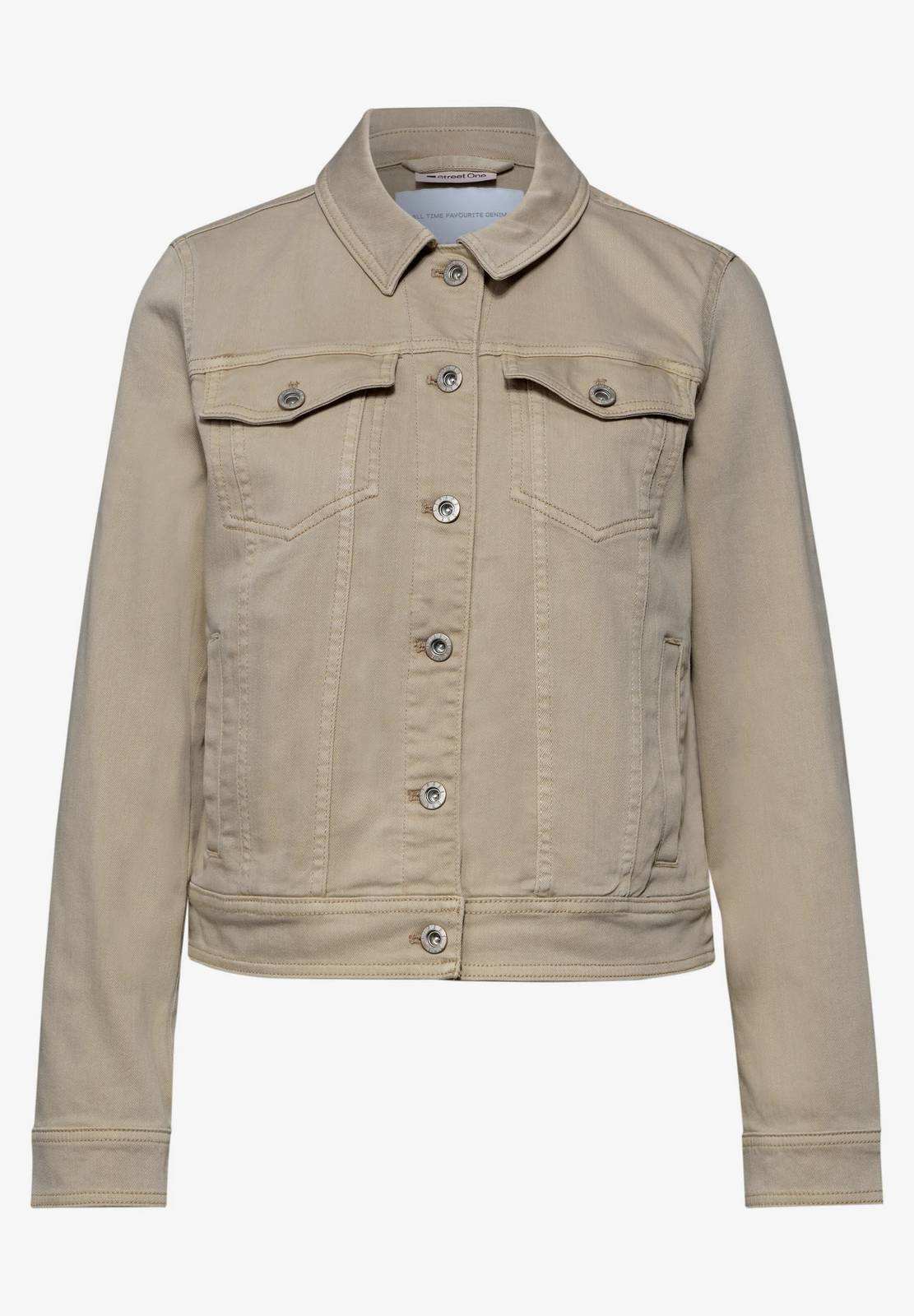 STREET ONE Veste lavée Femme beige
