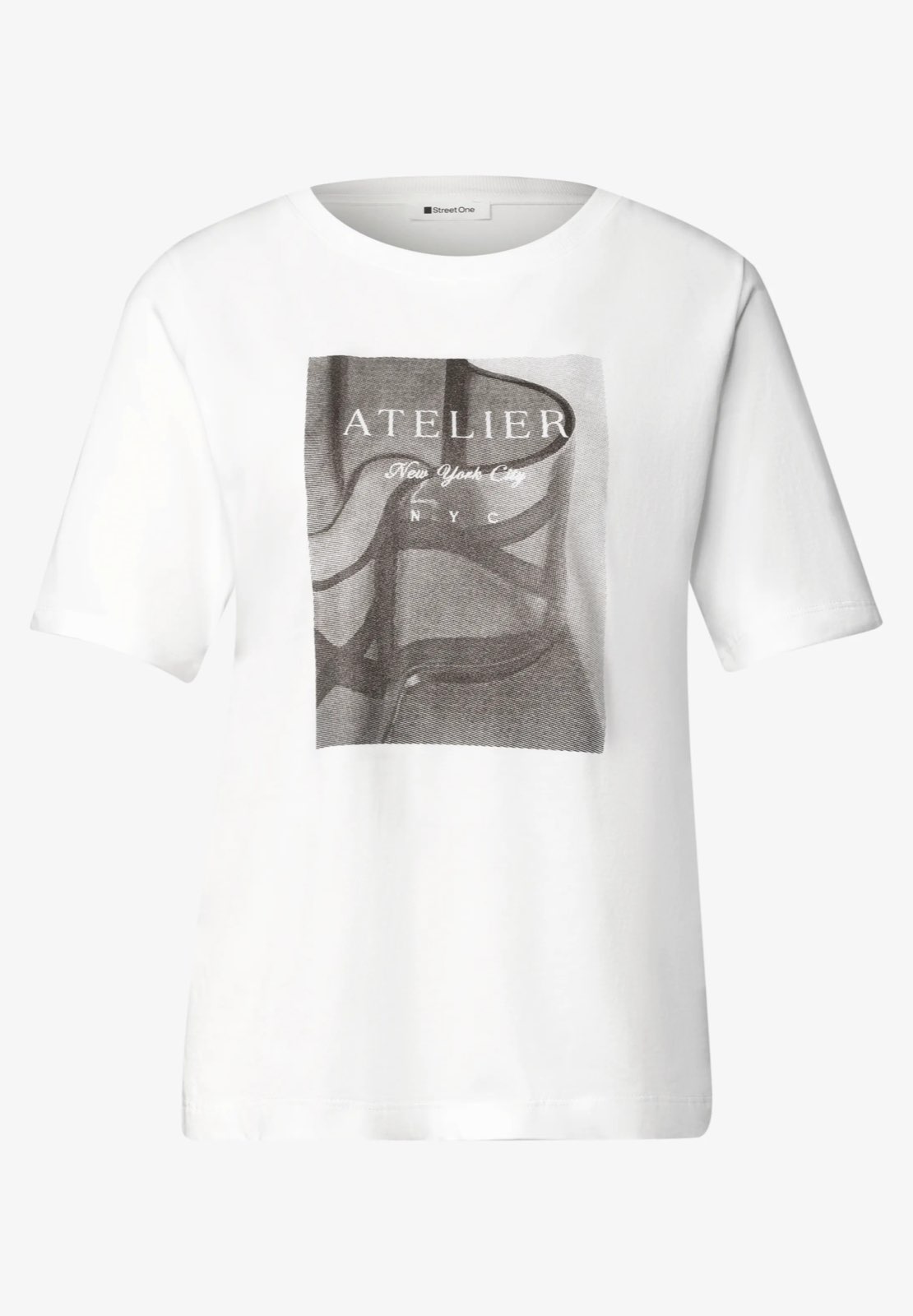 STREET ONE T-Shirt mit Fotodruck Damen weiß