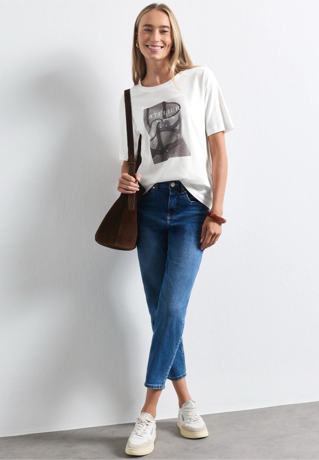 STREET ONE T-Shirt mit Fotodruck Damen weiß Foto 6
