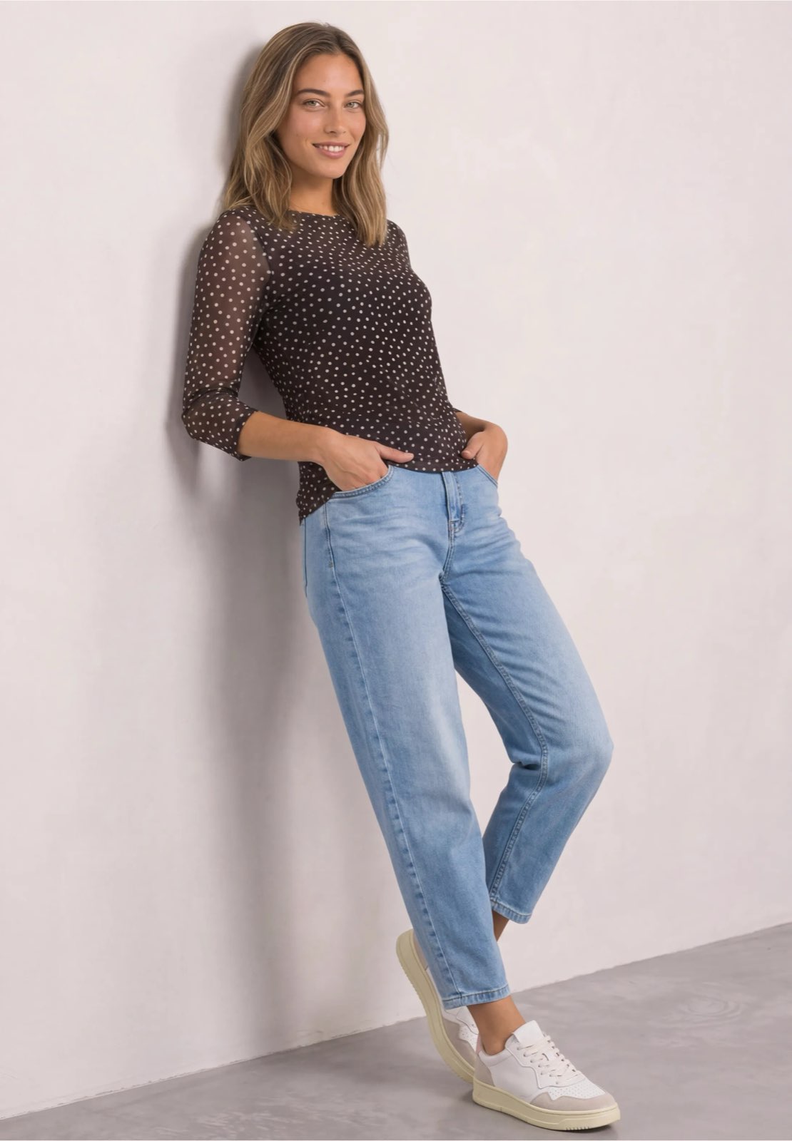 STREET ONE Bedrucktes Mesh-Shirt Damen braun Foto 4