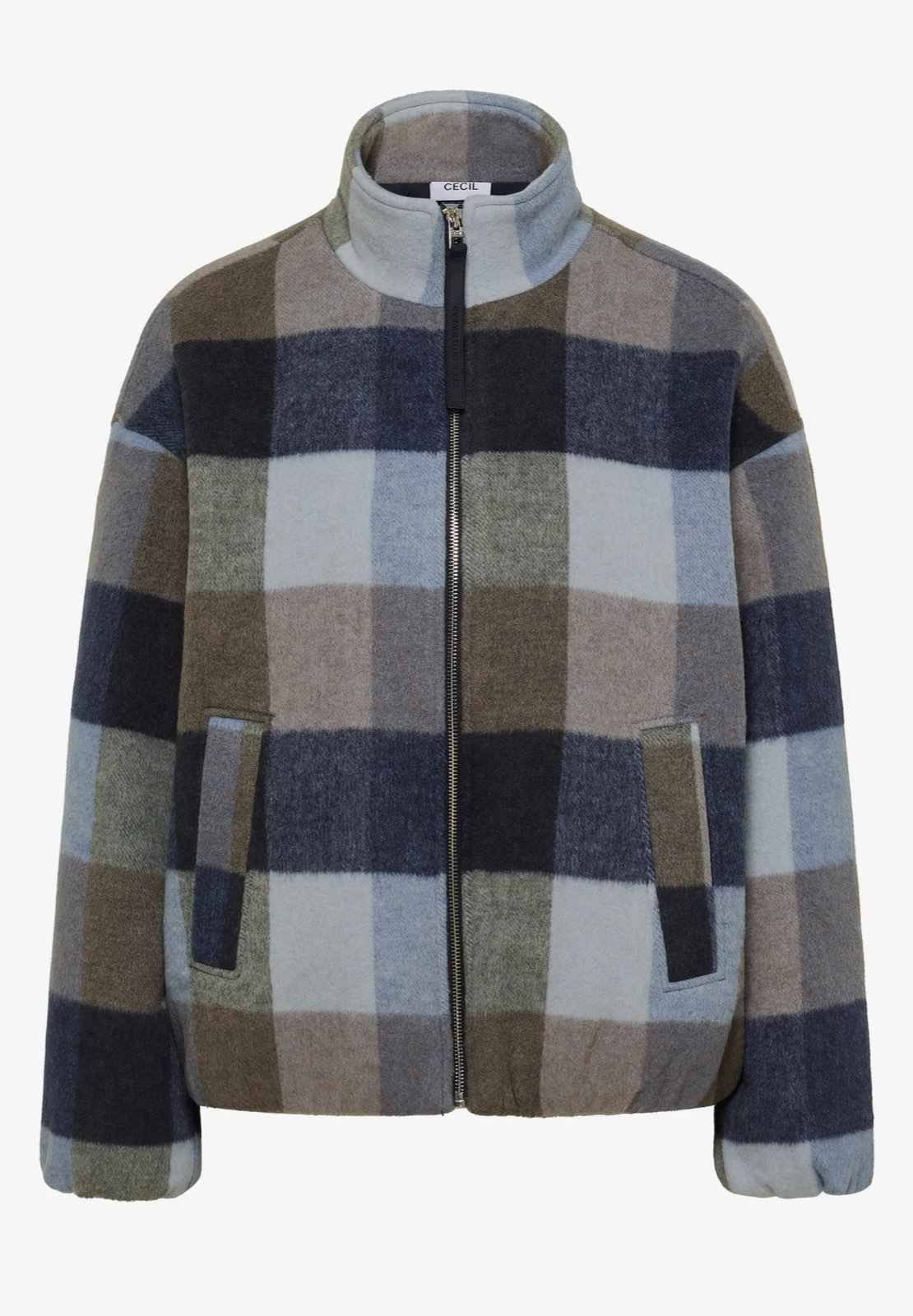 CECIL Blouson Check Homme bleu