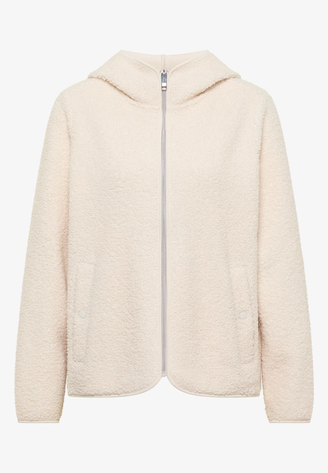 CECIL Veste Solid Teddy Femme blanc