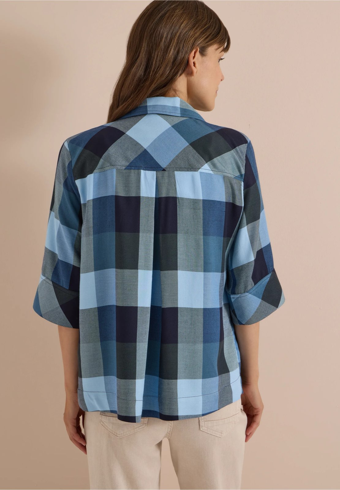 CECIL Blouse à carreaux Femme bleu Photo 3