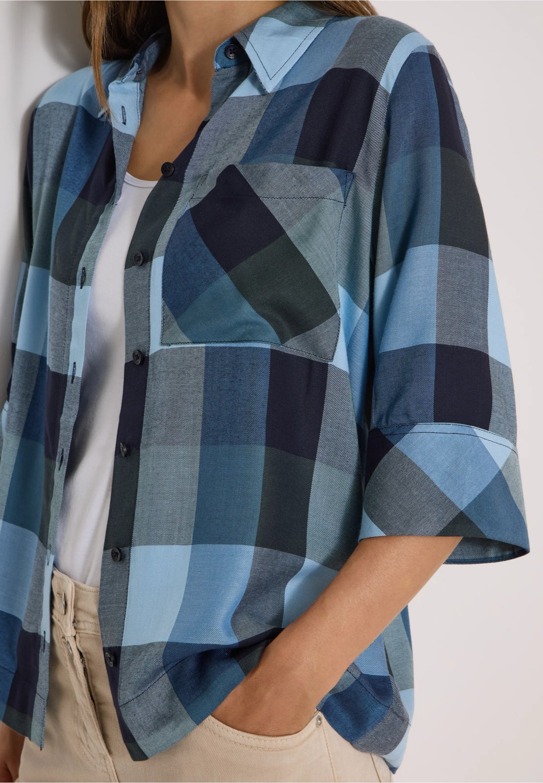 CECIL Blouse à carreaux Femme bleu Photo 7