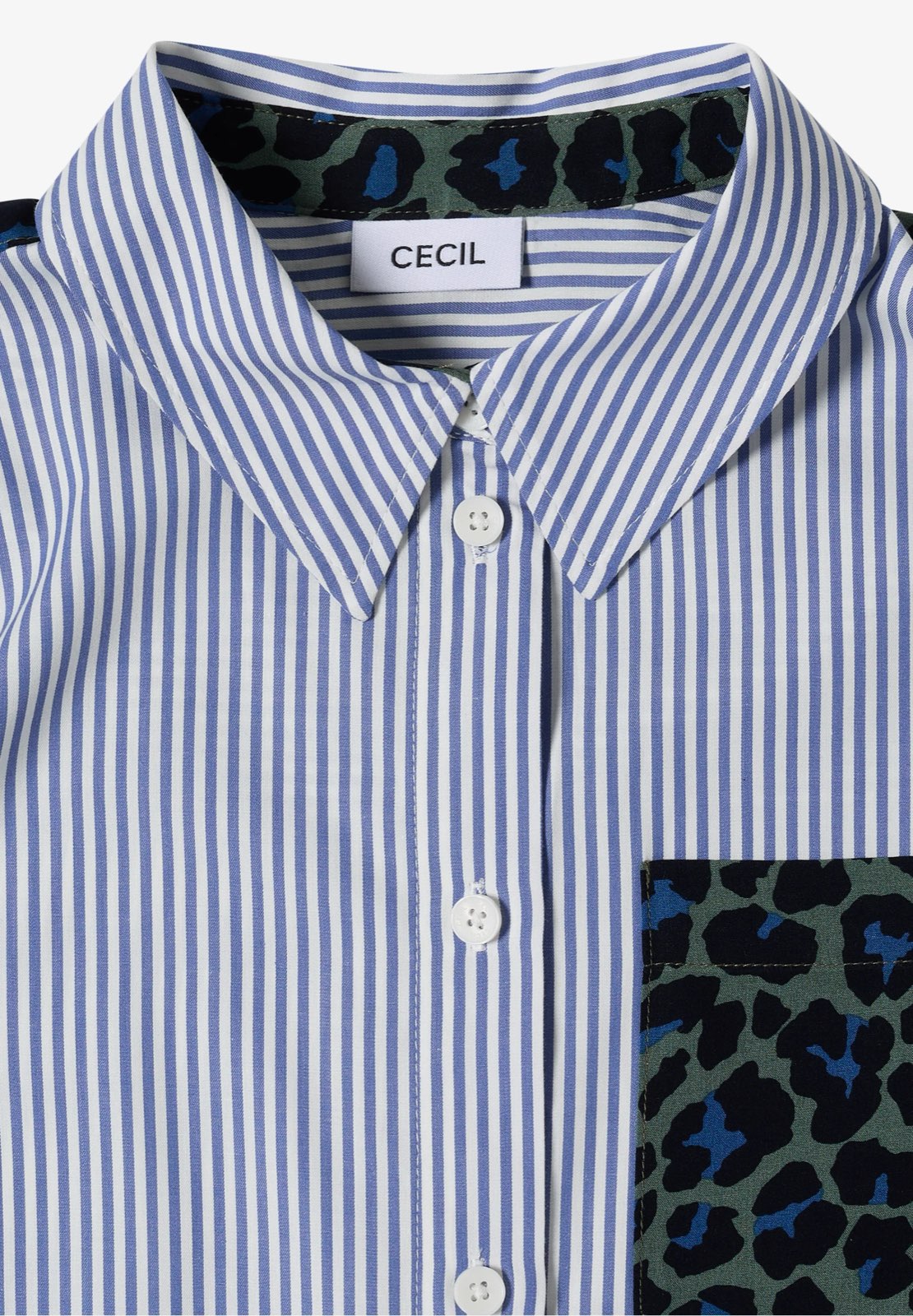 CECIL Blouse à imprimé rayé Femme bleu Photo 5