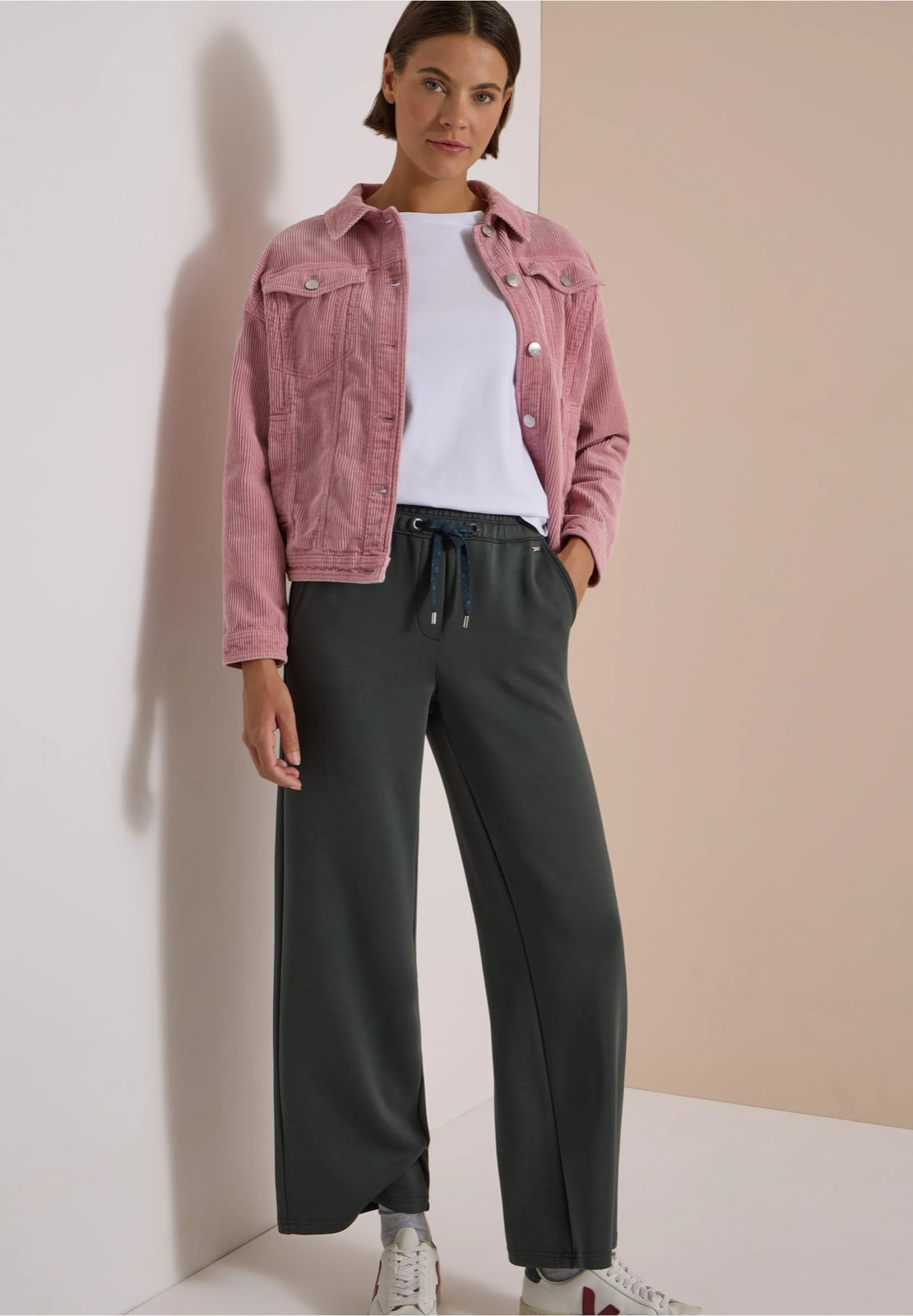 CECIL Neele pantalon en soie Femme vert Photo 2