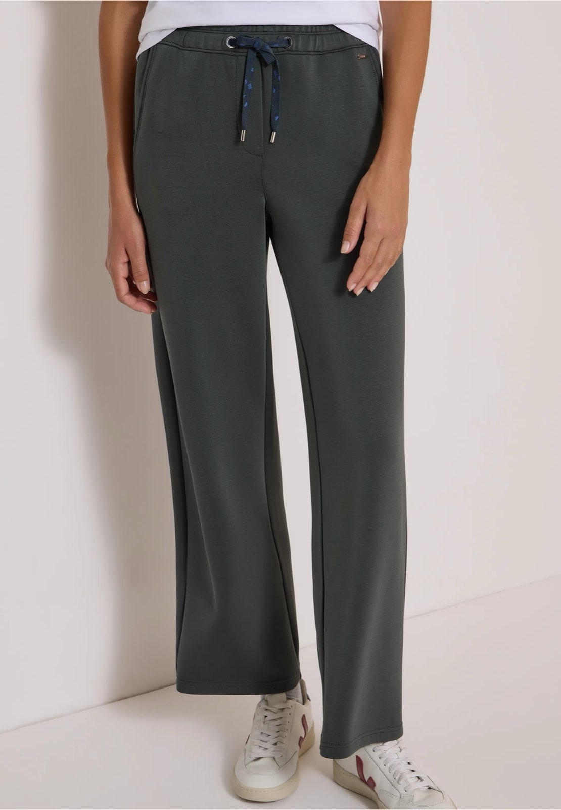 CECIL Neele pantalon en soie Femme vert Photo 7