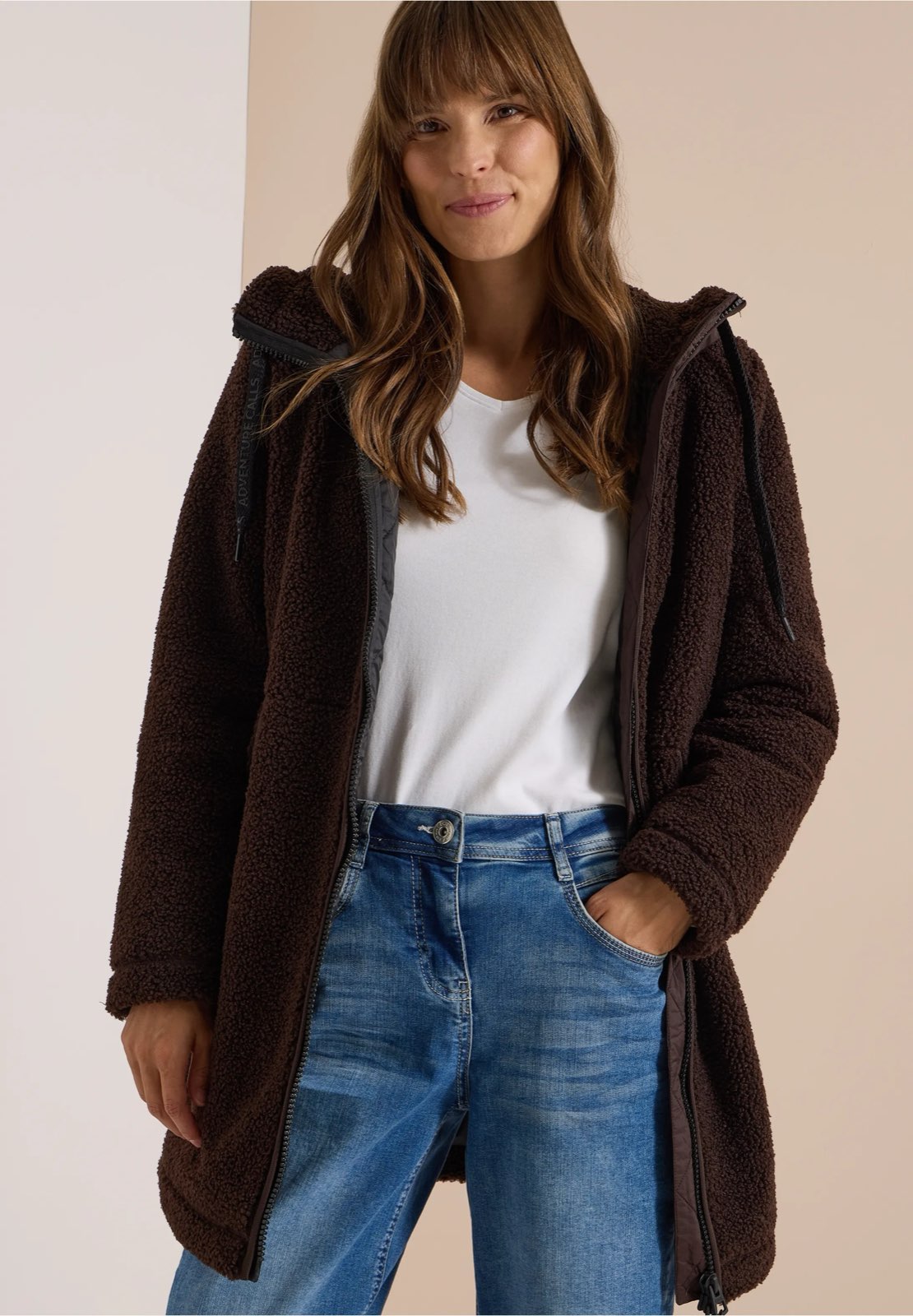 CECIL Manteau Teddy Matmix Femme marron Photo 2