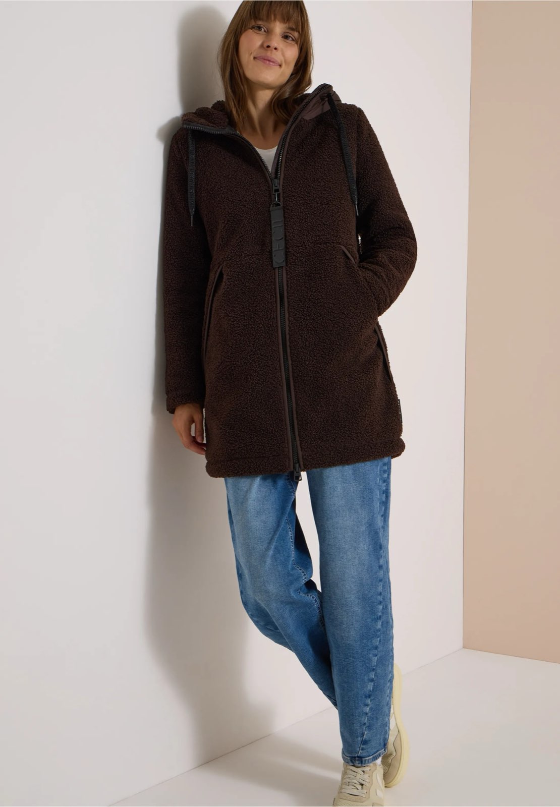 CECIL Manteau Teddy Matmix Femme marron Photo 4