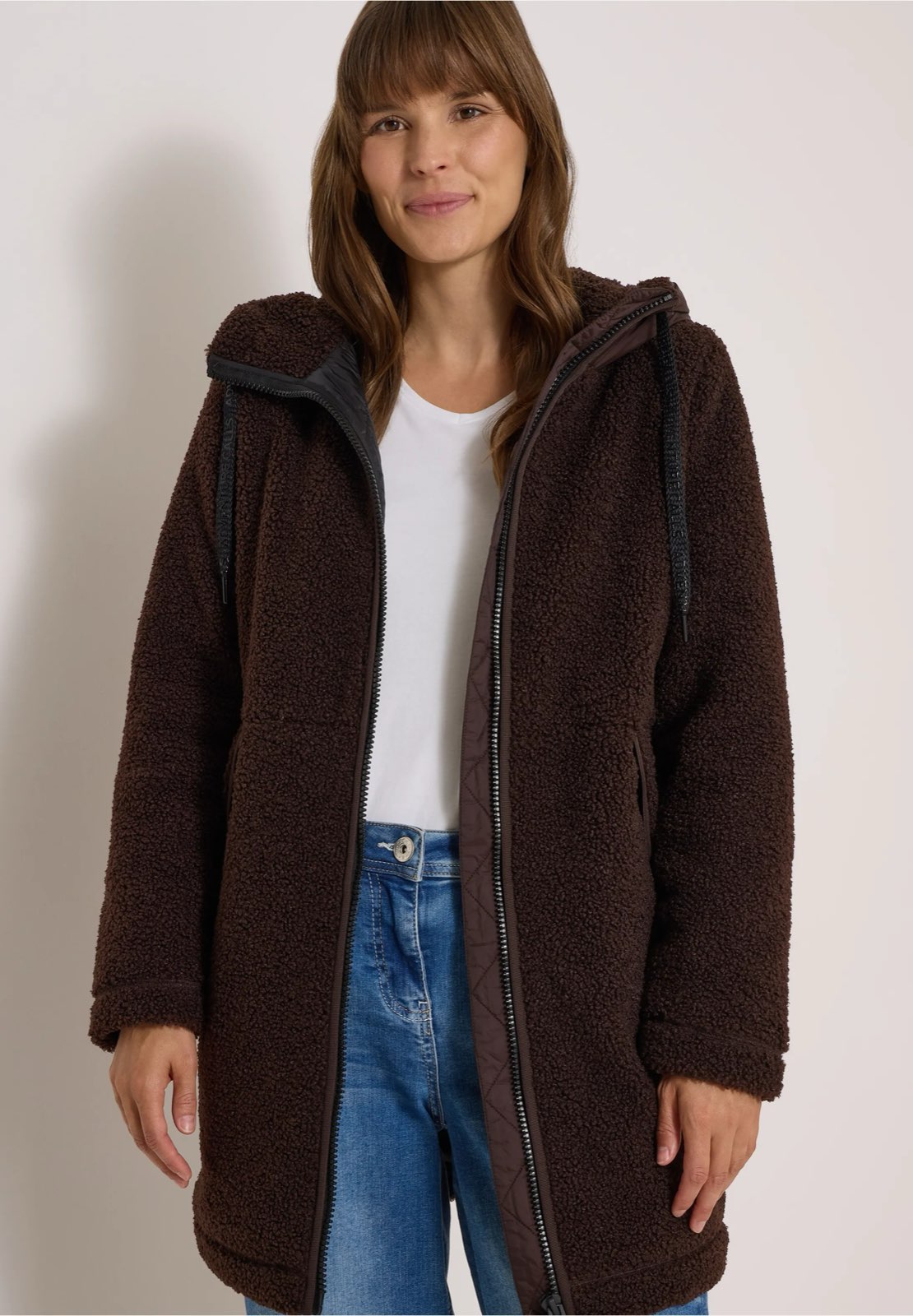 CECIL Manteau Teddy Matmix Femme marron Photo 7