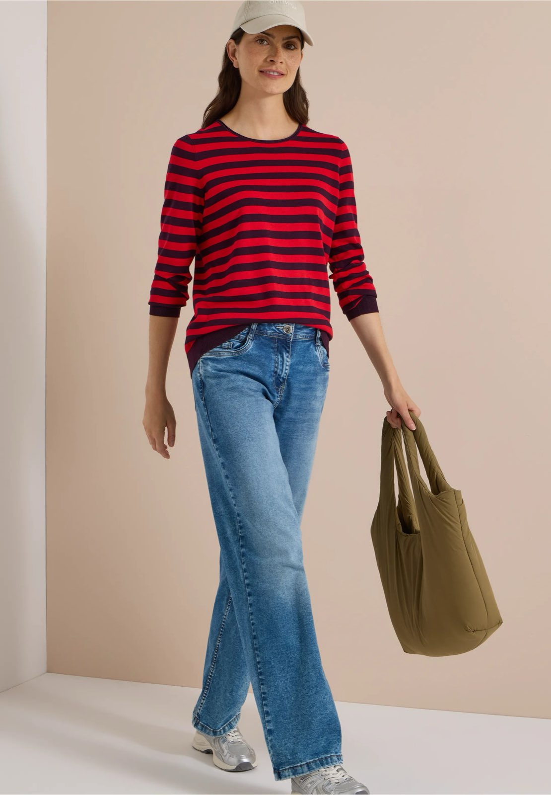 CECIL Col rond Femme rouge Photo 4