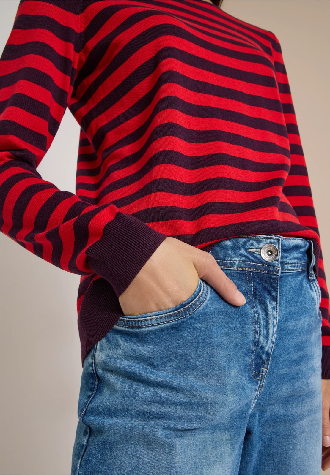 CECIL Col rond Femme rouge Photo 6