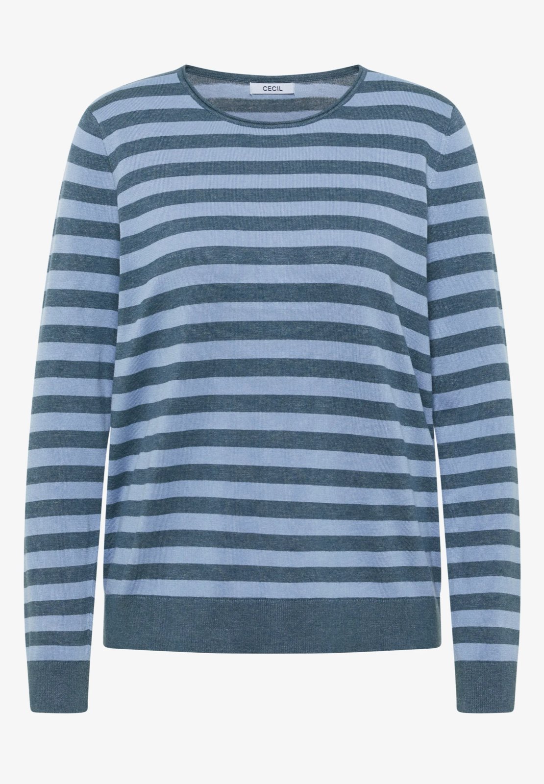 CECIL Col rond Femme bleu
