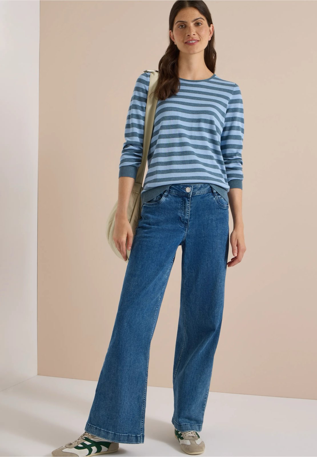 CECIL Col rond Femme bleu Photo 4