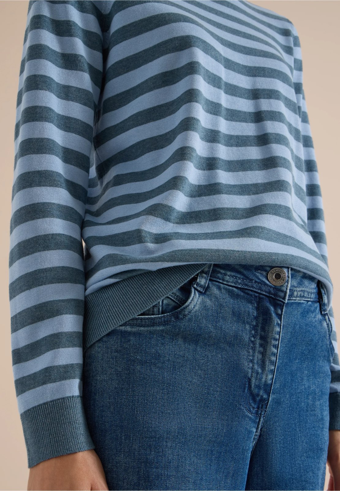 CECIL Col rond Femme bleu Photo 6
