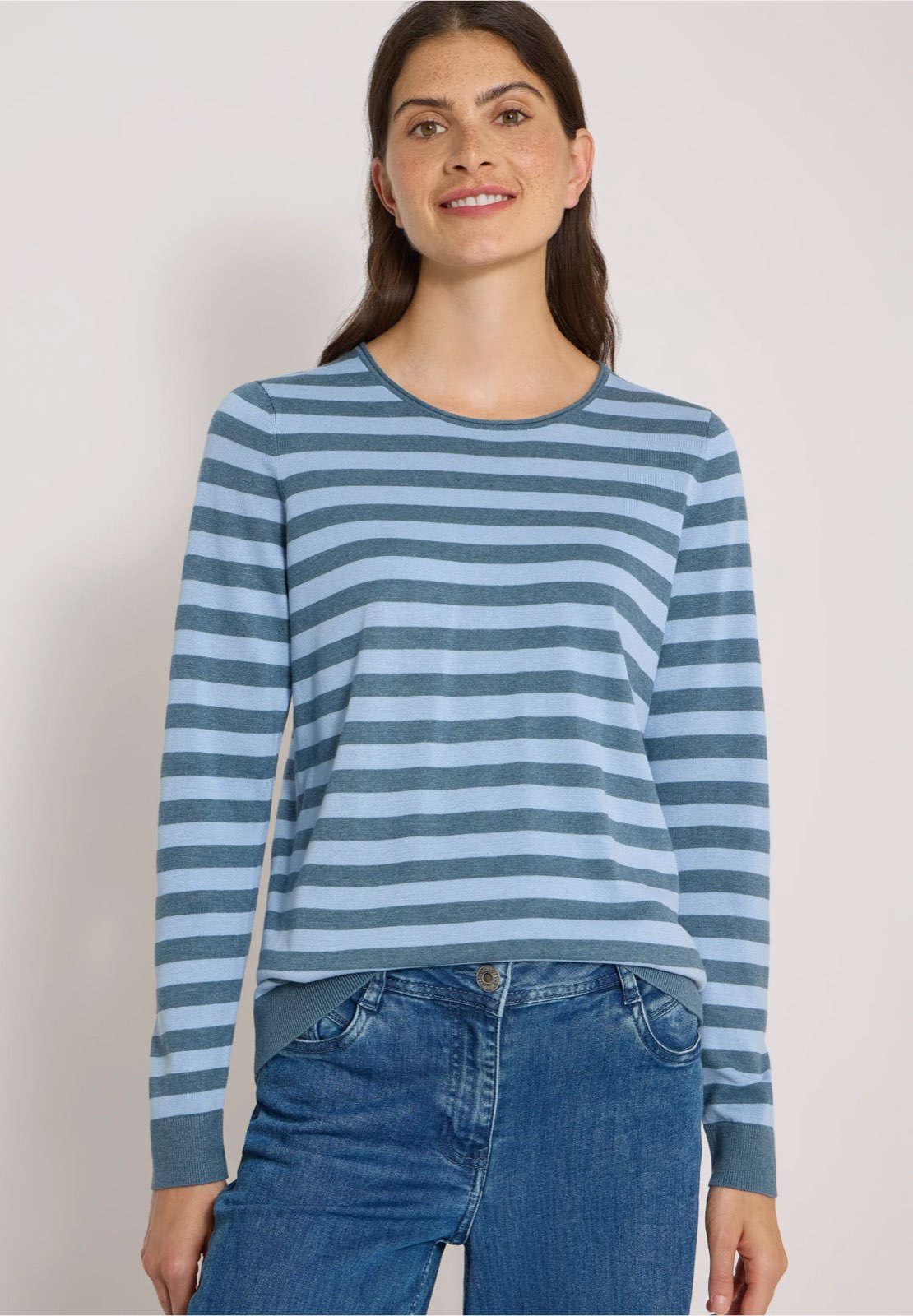 CECIL Col rond Femme bleu Photo 7