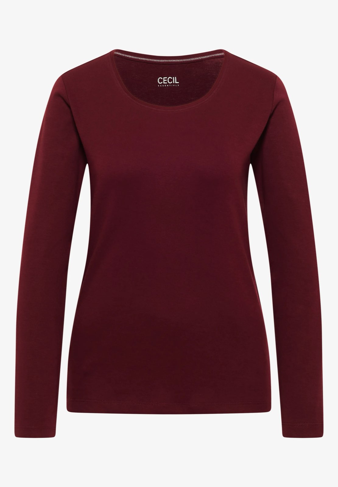 CECIL T-shirt ML Pia Femme rouge