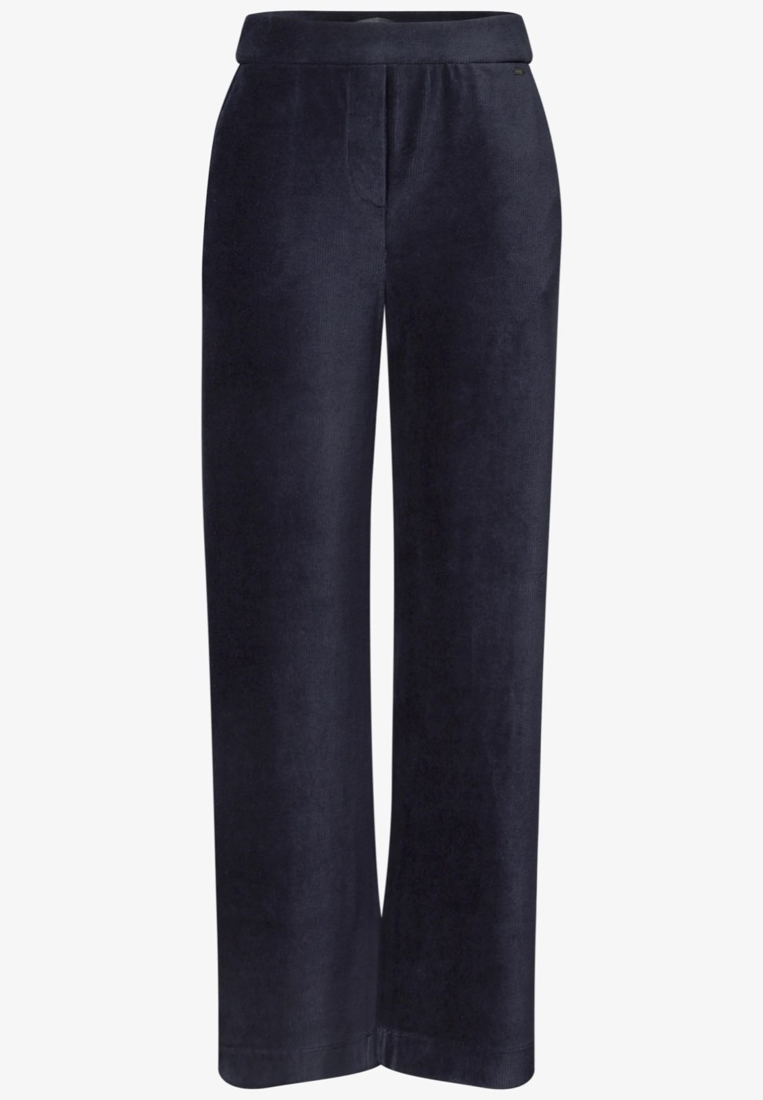 CECIL Pantalon Neele en velours côtelé doux Femme bleu
